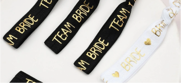Team bride pulseras de tela
